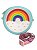 Bolsinha Porta Moedas Infantil Em Silicone Com Zíper Donut/Arco Íris - Imagem 5