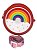 Bolsinha Porta Moedas Infantil Em Silicone Com Zíper Donut/Arco Íris - Imagem 6