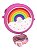 Bolsinha Porta Moedas Infantil Em Silicone Com Zíper Donut/Arco Íris - Imagem 4