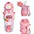 Garrafa Plástica Infantil Animals Com Alça e Canudo 500ml - Imagem 2