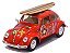 Miniatura De Carro Fusca 1967 Com Prancha De Surf Em Metal Maisto - Imagem 1
