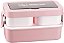 Marmita Lancheira Com 3 Compartimentos E Talheres Lunch Box HF93-093 - Imagem 4
