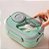 Marmita 3 Compartimentos Com Talher E Trava Lateral Lunch Box 1200ml FH91-095 - Imagem 9