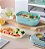 Marmita 3 Compartimentos Com Talher E Trava Lateral Lunch Box 1200ml FH91-095 - Imagem 3