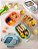 Marmita 3 Compartimentos Com Talher E Trava Lateral Lunch Box 1200ml FH91-095 - Imagem 2