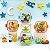 Kit Borrachas 4 Em 1 Escolar Infantil Space Eraser QH-8618 - Imagem 1