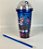 Copo Acrílico Infantil LED Com Tampa E Canudo 400ml BM-P1511 - Imagem 5