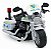Miniatura Moto Policial Escala 1:12 XZ-1385 - Imagem 7