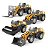 Miniatura Escavadeira E Rolo Compressor Escala 1:50 Com Fricção XZ-1794 - Imagem 1