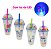 Copo Acrílico Infantil LED Com Tampa E Canudo 450ml BM-P1509 - Imagem 10
