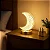 Luminária Abajur Mesa Botão Touch Lua Cristal B-Max BM-F1132 - Imagem 1