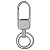 Kit Chaveiro Metal Cromado Mosquetão 2 Argolas Personalizável 24013 - Imagem 2