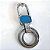 Kit Chaveiro Metal Cromado Mosquetão 2 Argolas Personalizável 24013 - Imagem 3
