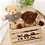 Ursinho De Pelúcia 30cm Casaco Tricô Fofo Infantil - Imagem 2