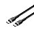 Cabo Nylon Tipo C Tipo C Turbo 3.0 1 Metro Preto Hrebos HS-338 - Imagem 1