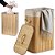 Cesto De Bambu Retangular 72L Com Tampa Forrado B-Max BM-F1102 - Imagem 2