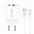 Carregador Completo 20W Duas Entradas Cabo Tipo C Hrebos CRG-215C - Imagem 3