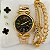 Relógio Metal Strass/Brilho/Pedrinha Metal Varias Cores - Kit Rlógio+Pulseiras+2 Pares de Brincos - FC0016 na Caixinha - Imagem 9