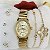 Kit Relógio+Pulseira+2 pares de Brincos na Caixinha FC0029 - Imagem 1