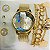 Relógio - Kit Rlógio+Pulseiras+2 Pares de Brincos na Caixinha - FC0099 - Imagem 4