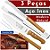 Kit Churrasco 3 Peças Inox Garfo Faca Pegador Tramontina - Imagem 2