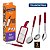 Jogo De Utensílios Easy 5 Peças Em Aço Inox 25299 Tramontina Vermelho - Imagem 2