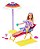 Barbie Malibu Acessórios De Praia Guarda Sol Mattel GYG16 - Imagem 2