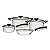 Jogos De Panelas Aço Inox Solar Silicone 4 Pçs Tramontina 65120/030 - Imagem 1