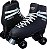 Patins 4 Rodas Clássico Preto 35/38 Roller Skate Tradicional Fenix - Imagem 2