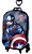 Mochila Rodinha Tripla Avengers Capitão América 3d Maxtoy - Imagem 1