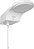 Ducha Fit Eletronica Branca 127v 5500w Hydra - Imagem 1