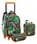 Kit Mochila Escolar Rodas Estojo Lancheira Dinossauro Velociraptor Seanite - Imagem 1
