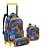 Kit Mochila Escolar Rodas Infantil Dinossauro Rex Seanite - Imagem 1