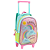 Kit Mochila Escolar Rodas Lancheira Térmica e Estojo Rainbow Seanite - Imagem 2