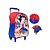 Mochila De Rodinhas Lancheira E Estojo Branca De Neve Xeryus - Imagem 5