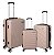 Kit Conjunto 3 Malas de Viagem Quebec Rose Isiway - Imagem 1