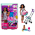 Barbie Skipper Babysitters Negra C/ Carrinho De Bebe Mattel HHB68 - Imagem 1