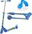 Patinete 2 Rodas com Luz Metal Azul Zein - Imagem 1