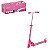 Patinete 2 Rodas com Luz Metal Rosa Zein - Imagem 3
