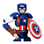 Lego Marvel Figura do Capitão América 76258 - Imagem 4