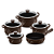Conjunto de Panelas Twist 5 peças Chocolate Ceraflame - Imagem 1