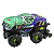 Mochila Rodinha Tripla Hulk Monster Trucks 3d Maxtoy - Imagem 3