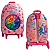 Mochila Rodinha Tripla Divertidamente Roleta Rosa 3d Maxtoy - Imagem 3