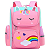 Mochila Escolar Unicórnio Cor Rosa - Imagem 1
