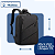 Mochila de Viagem Masculina com Entrada para Cabo USB Preto - Imagem 3