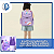 Mochila Escolar Infantil com Desenho Unicórnio Roxo - Imagem 3
