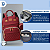 Bolsa Mochila Maternidade Unissex Sunshine Vermelho - Imagem 4
