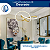 Lustre Pendente de Led Dourado - Imagem 1