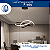 Lustre Pendente de Led Preto - Imagem 6