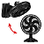 Ventilador 2 em 1 Turbo Force Preto 220v Arno - Imagem 3